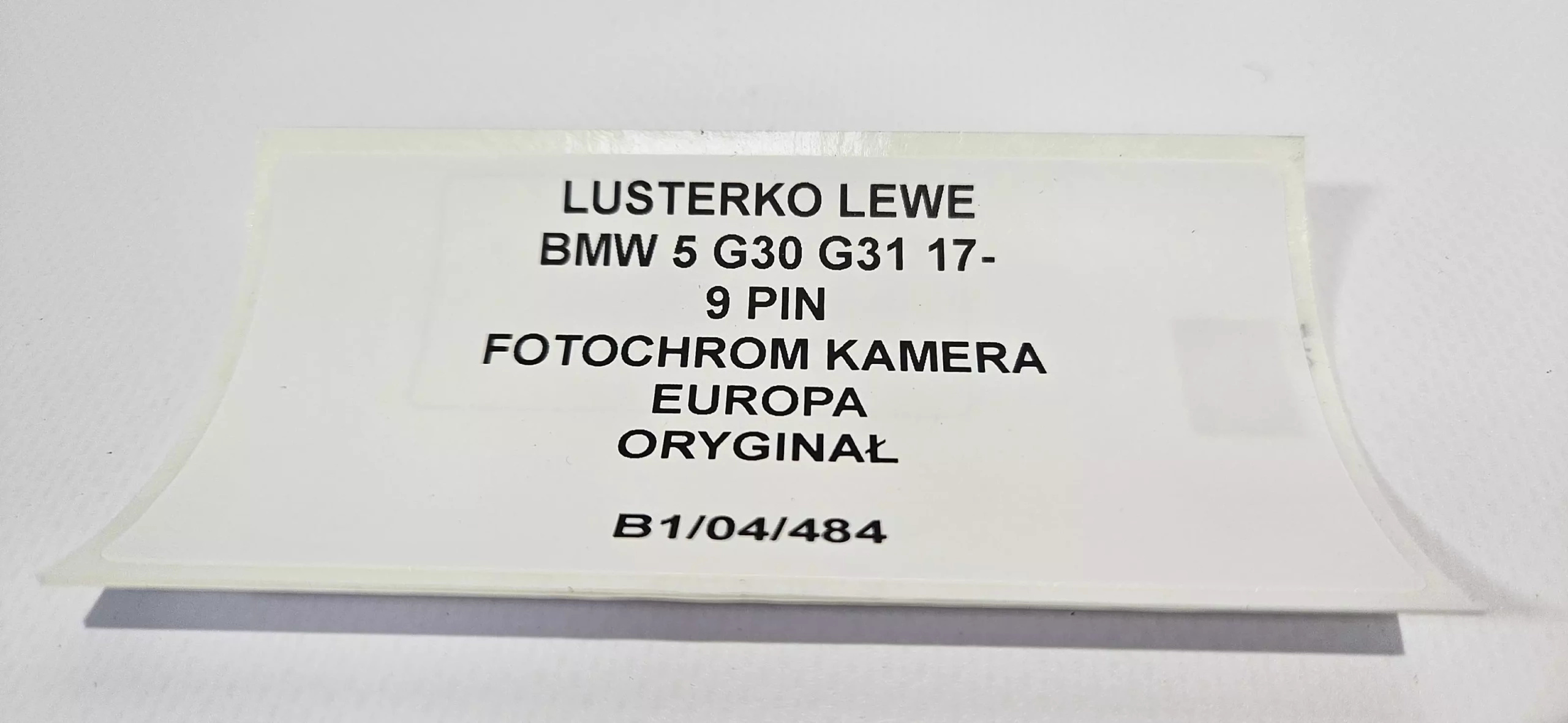 mirror left BMW 5 G30 G31 2017- 9 PIN KAMERA EU