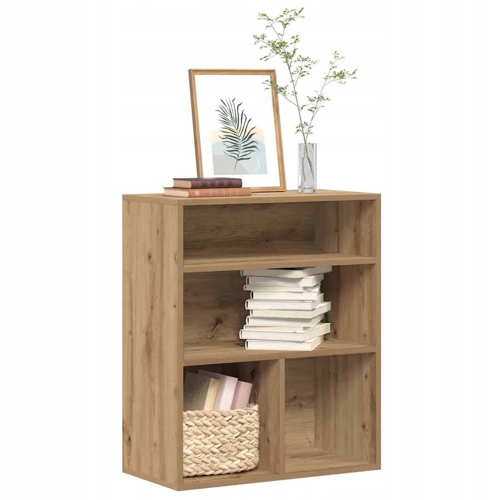 vidaXL Knihovna dub artisan 60x30x71,5 cm kompozitní dřevo