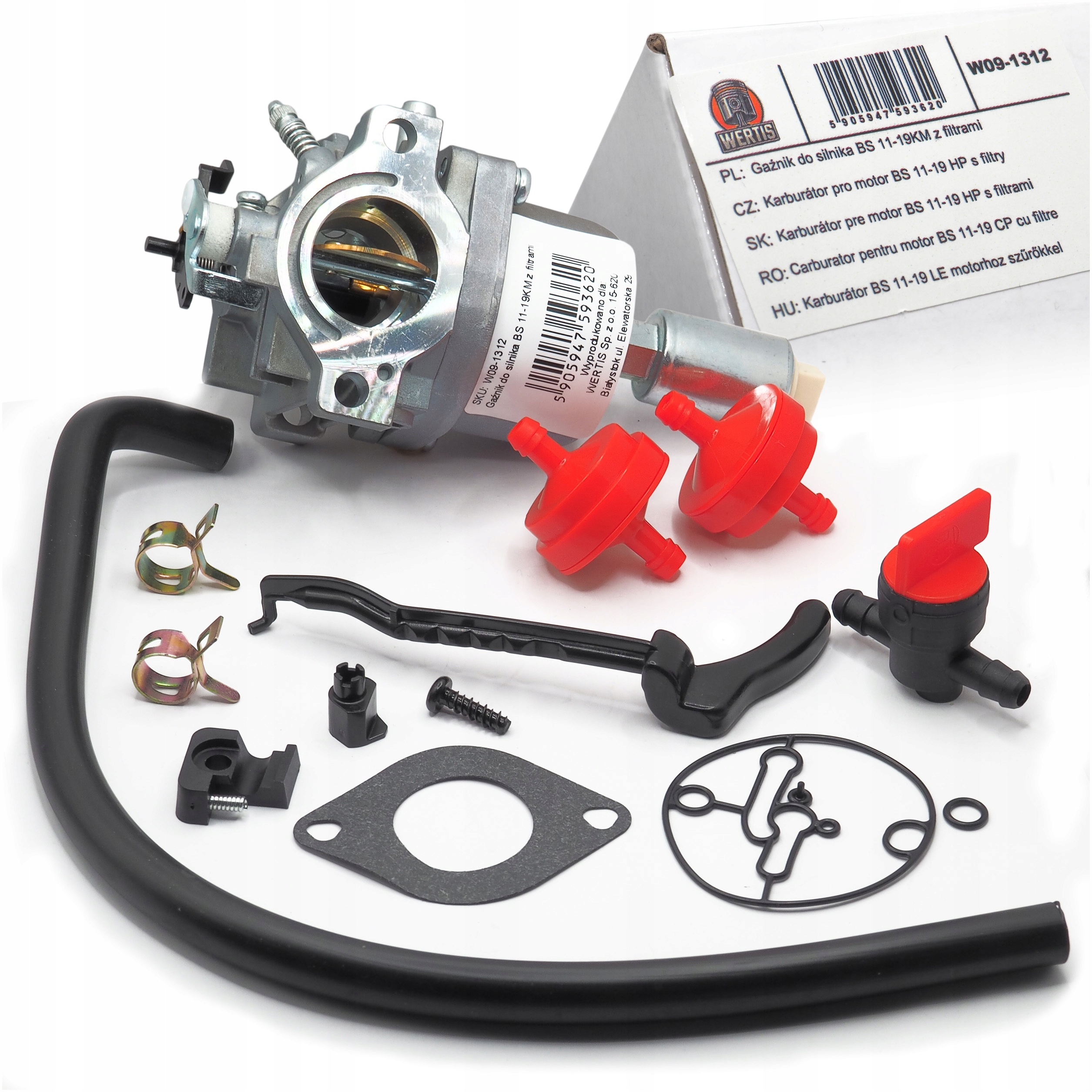 Karburátor Pro Sekačku Briggs Stratton 11-19 Km 591731 594593 794572 Sada