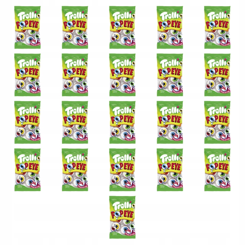 Trolli Pop Eye Želé Bonbony s ovocnou náplní (10%) 75 g X21