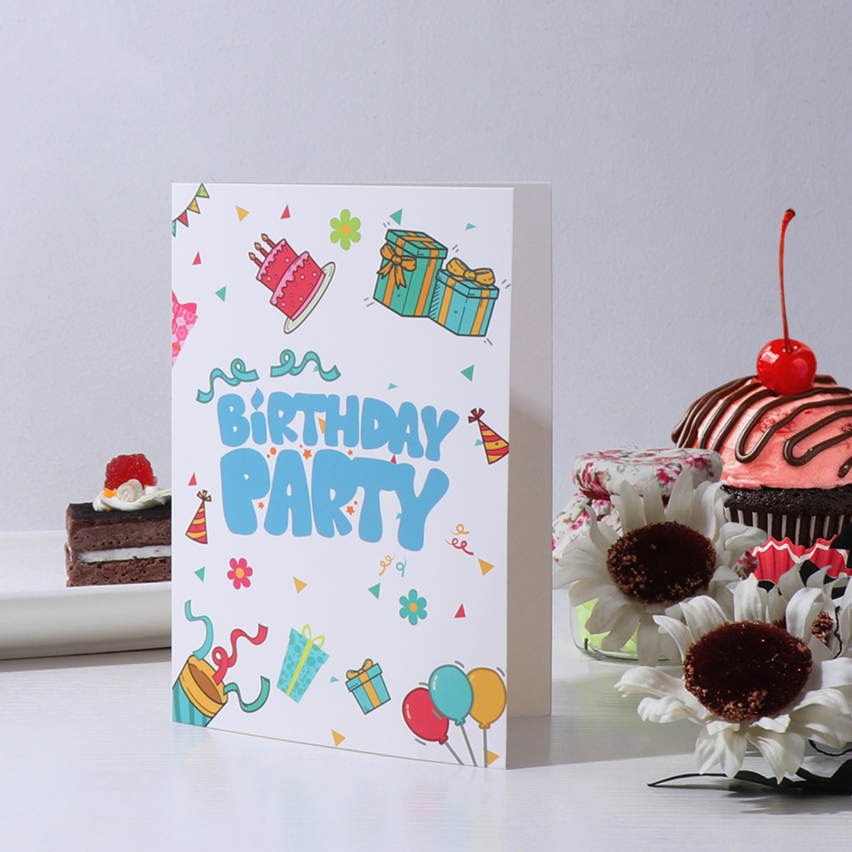 KARTKA URODZINOWA Z OKAZJI 40 SZT./ZESTAW Marka bez marki