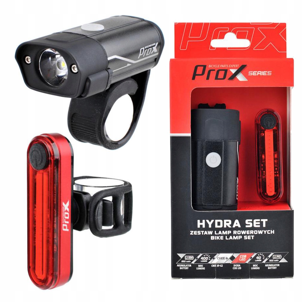 

ProX Hydra Set Zestaw lampek Usb Cree 400 Lm