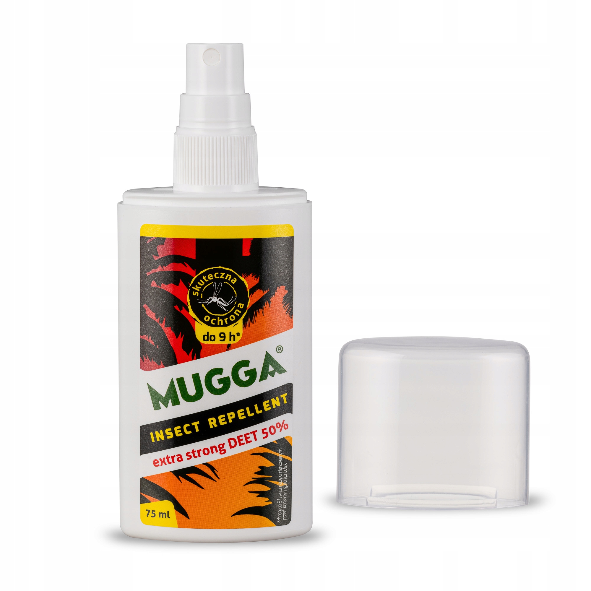ZESTAW MUGGA NA KOMARY TROPIKALNE REPELENT SPRAY Kod producenta Mugga 50% Deet Spray Strong muga
