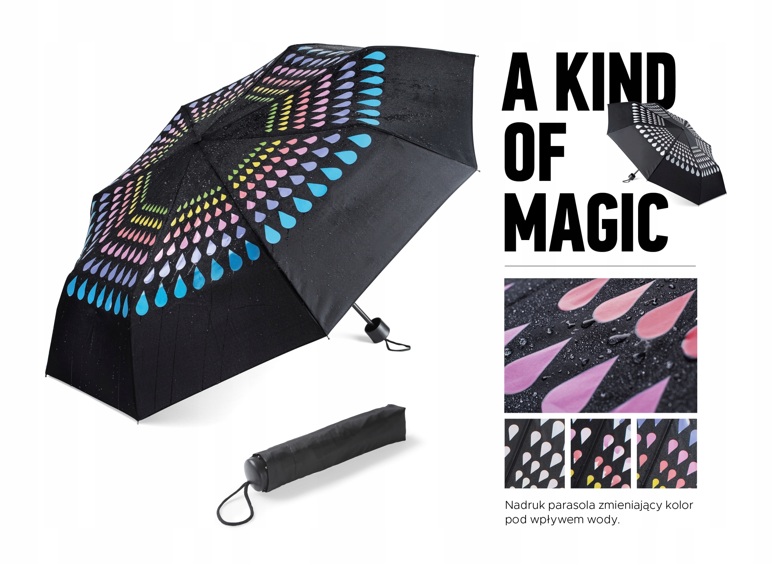 Parasol zmieniający kolor CROPLA Twój nadru 20 szt.
