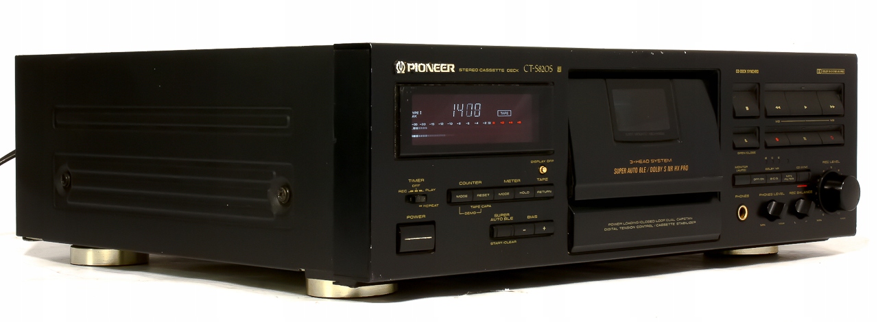 Кассетный магнитофон Pioneer CT-s820s черный