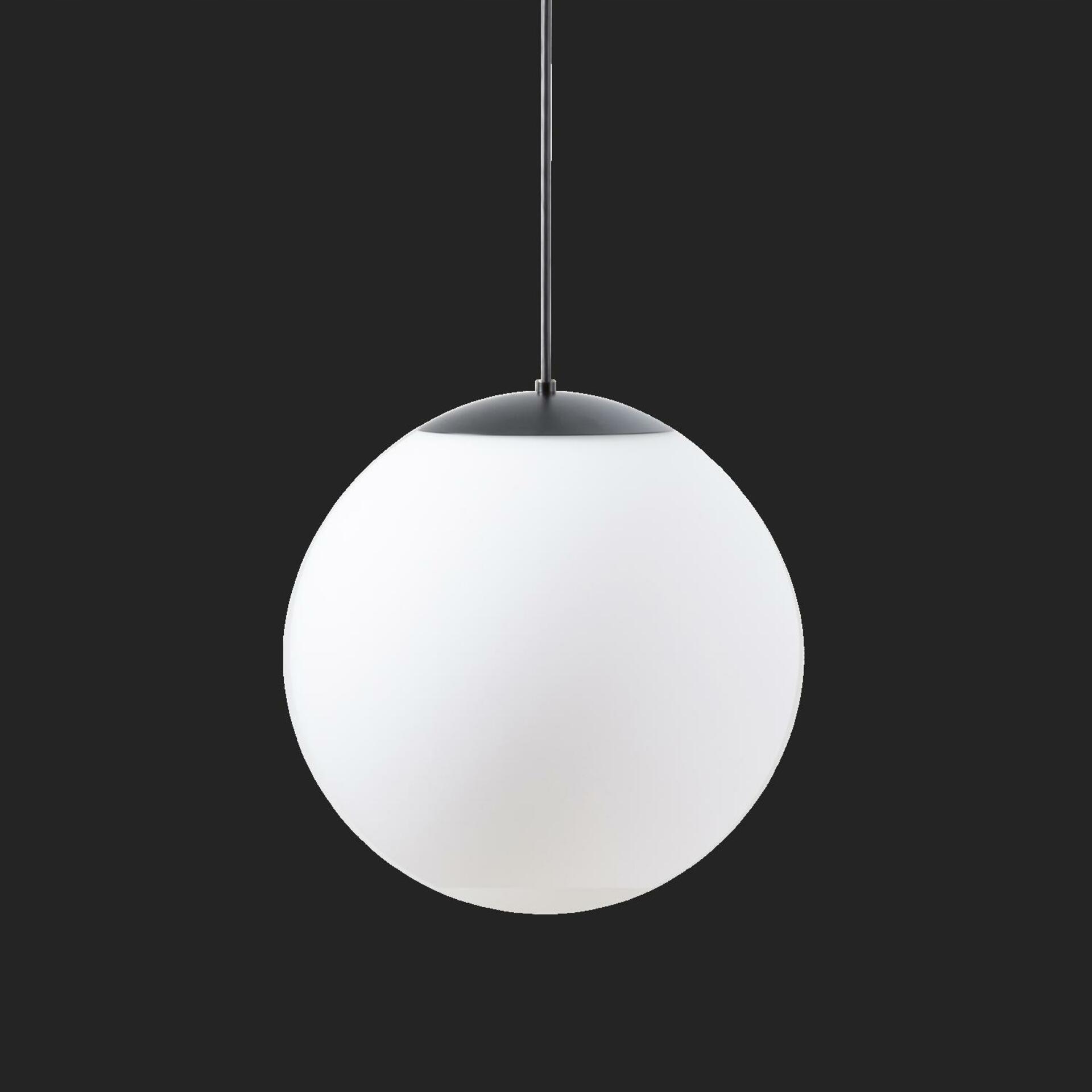 Osmont 62713 Adria S3 Hp závesné sklenené svietidlo čierna biela IP40 4000 K