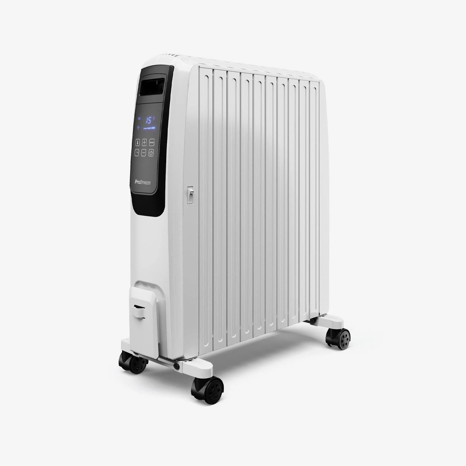 Olejový Radiátor 2500W Izbový Radiátor Probreeze PBH06, Výkonný LCD Displej