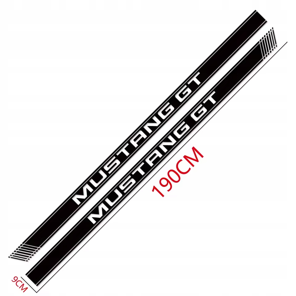 2x Ford Mustang Gt Samolepky Tuningové Pásy Na Bok Auta Barvy Na Výběr