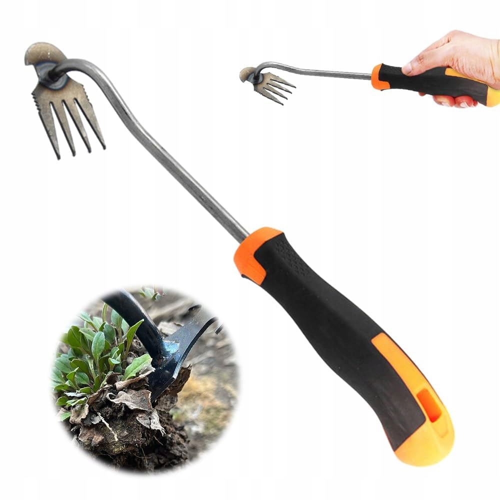 Yuufcy Ruční nástroj na odstraňování plevele pro zahradu s násadou