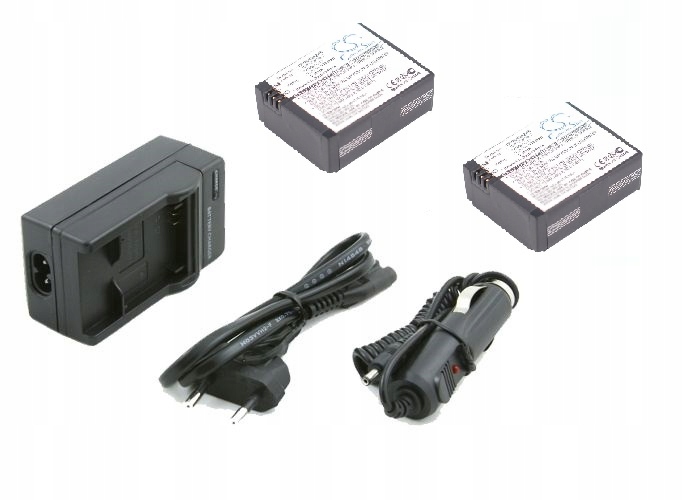 Nabíječka 2x Akumulátor Baterie Baterie pro GoPro Hero 3 3+ HERO3 HERO3+