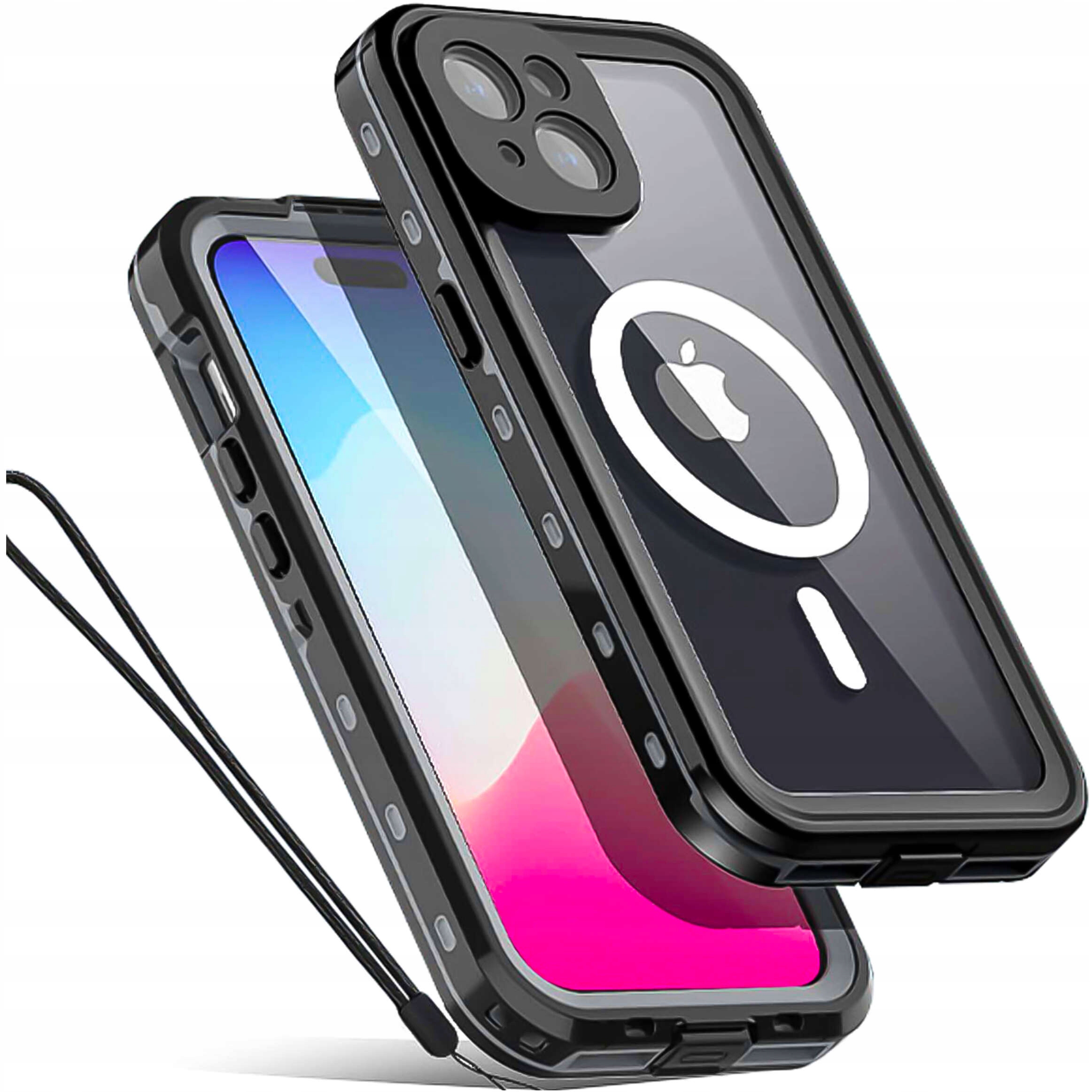 Pouzdro pro iPhone 15 Plus voděodolné IP68 MagSafe Case pancéřové pouzdro