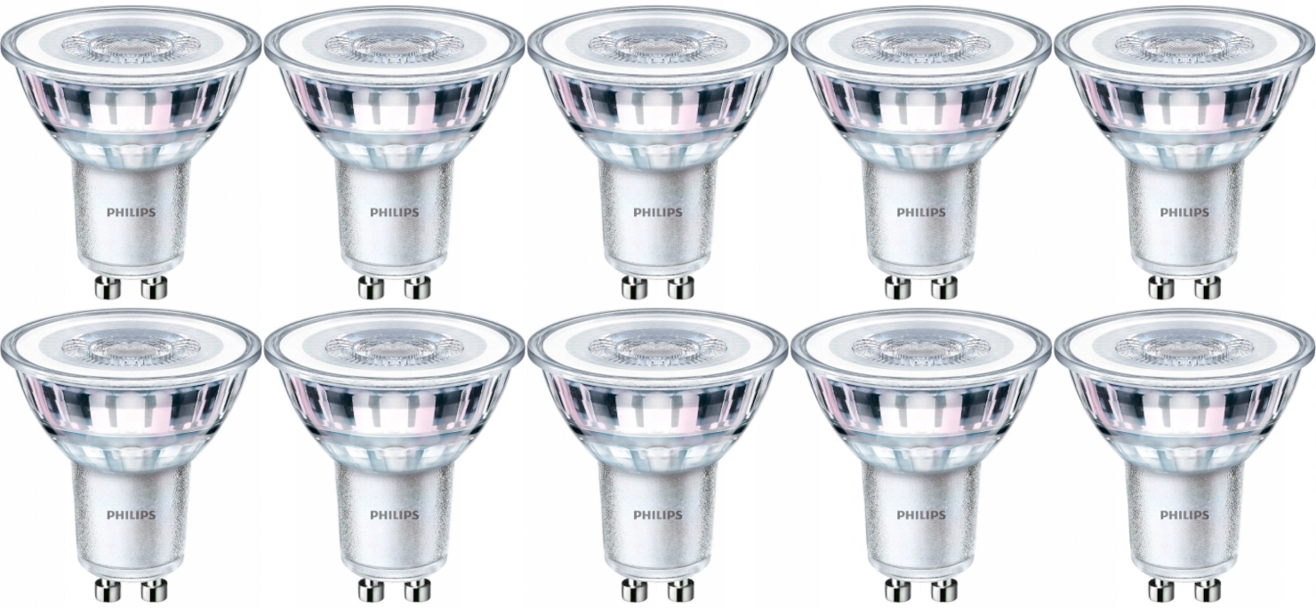 

10x Żarówka Led 3,5W (35W) Ww 3000K GU10 Philips