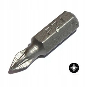 

Bit grot PZ1x25mm Profesjonalny Mocny 1szt. PZ1