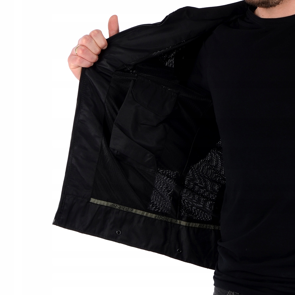 KURTKA MOTOCYKLOWA TEKSTYLNA OZONE DART BLACK Dopasowanie rękawów wersja normalna