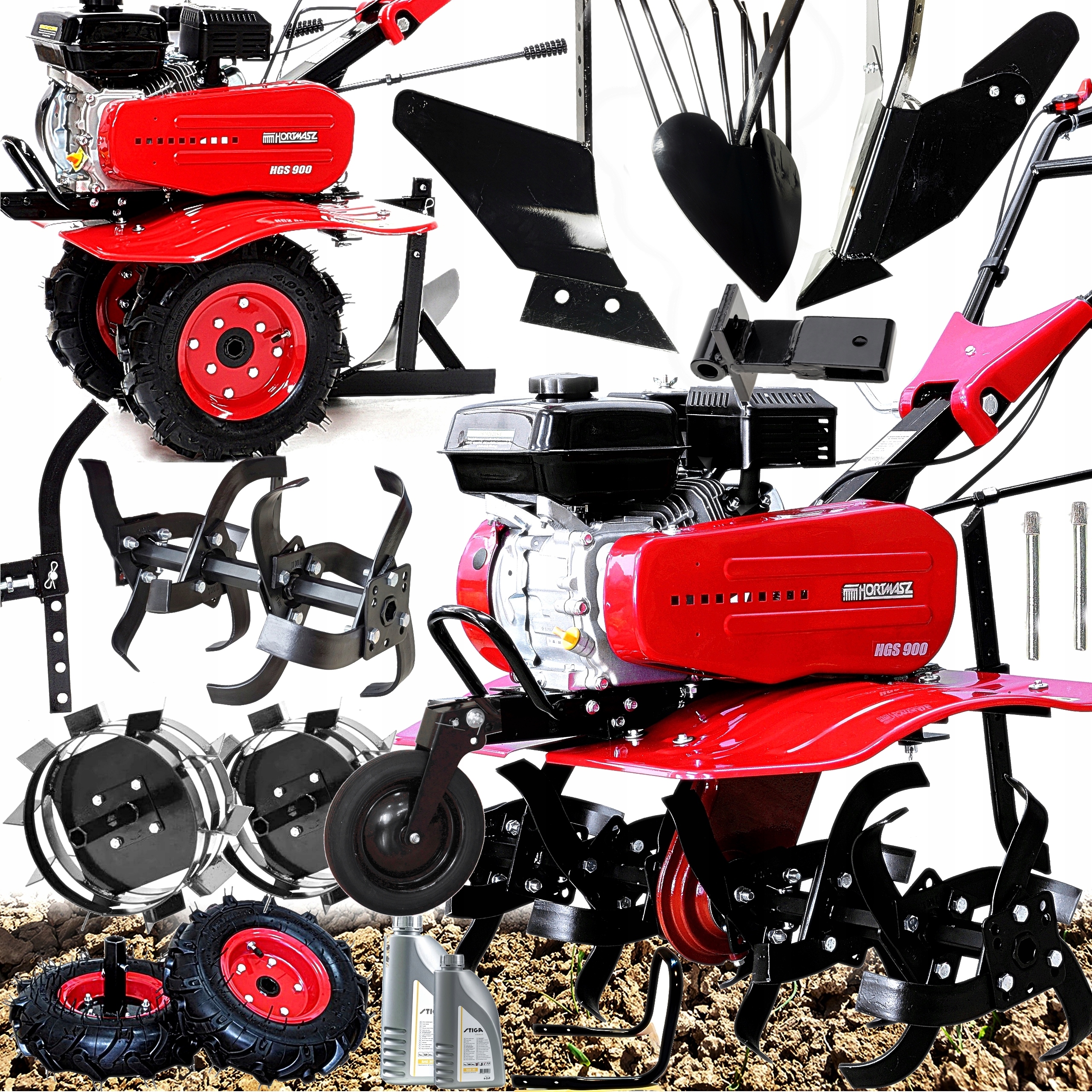 GLEBOGRYZARKA Hortmasz 7KM100cm GIGANT ZESTAWPLUS