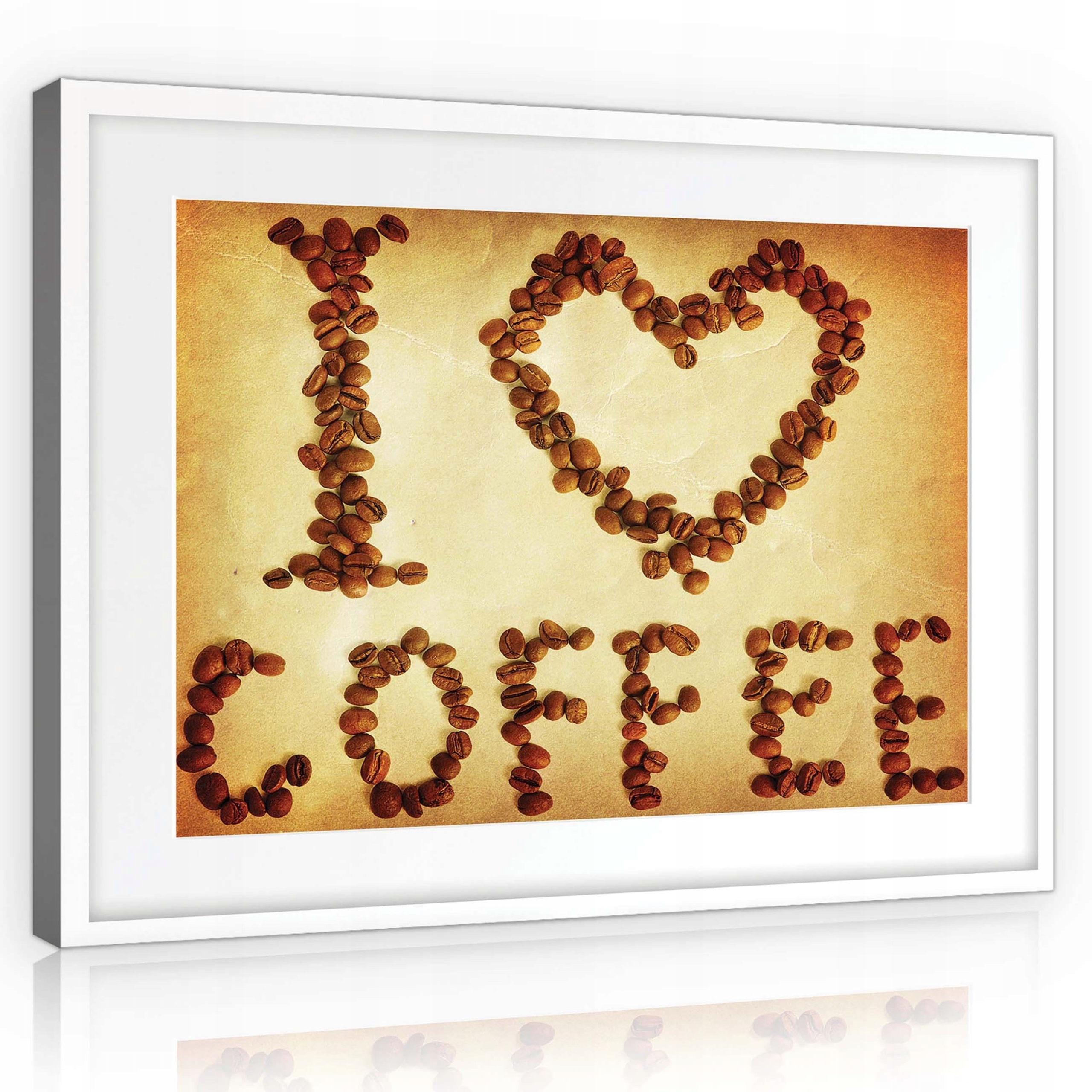 Obraz na plátně 100x75 Nápis Miluji kávu