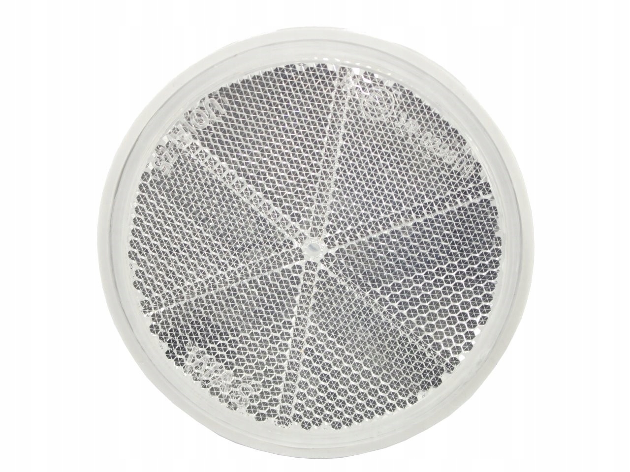 ODBLASK OKRĄGŁY ZE ŚRUBĄ FI 75 BIAŁY UOB