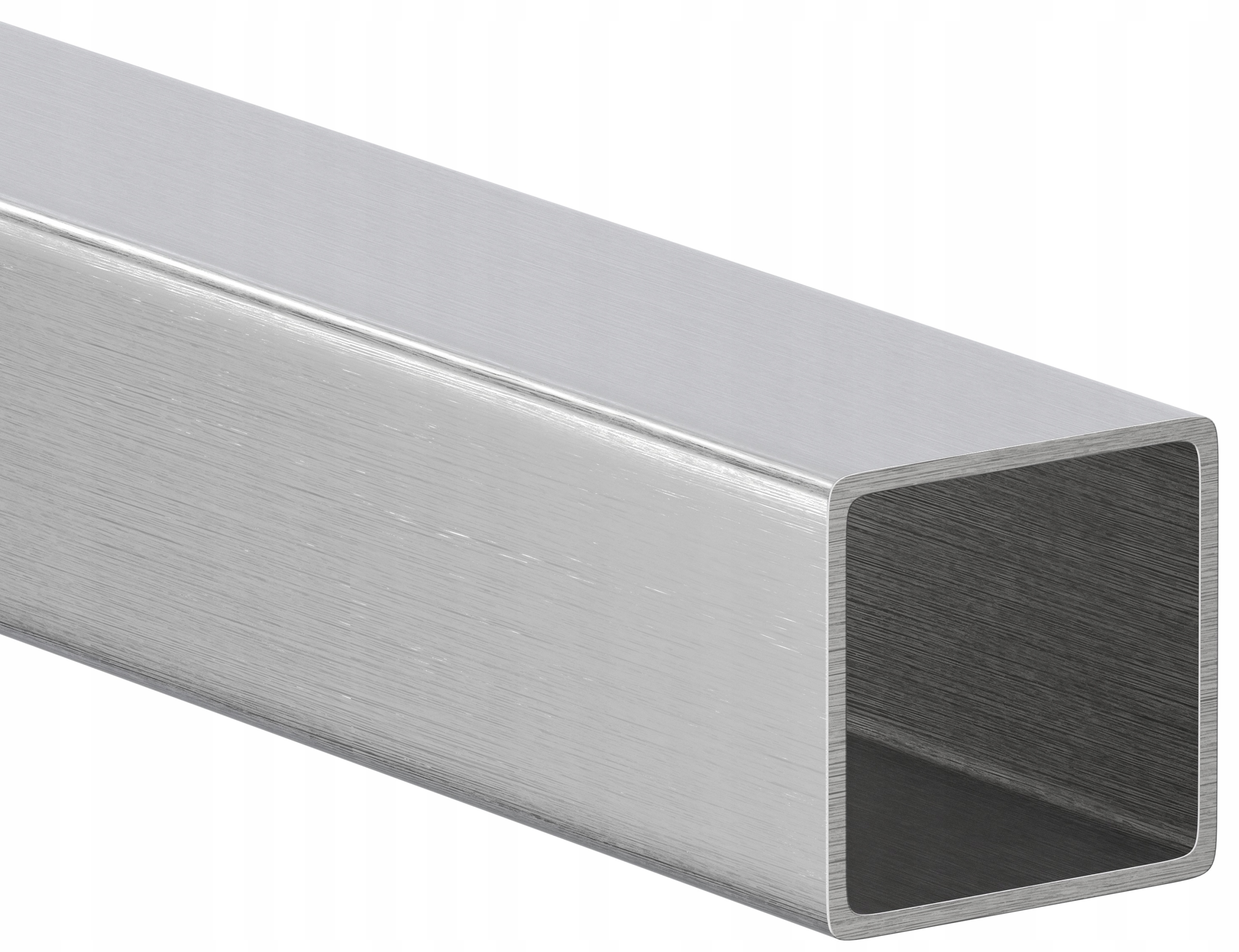 Nerezový Profil Broušený 40 mm x 40 mm x 2 mm Zábradlí Inox 150 cm 1,5 m