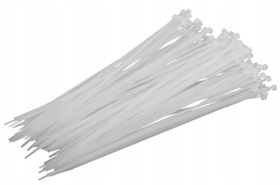 

Opaska Zaciskowa Biała 4,8x300mm 100 sztuk