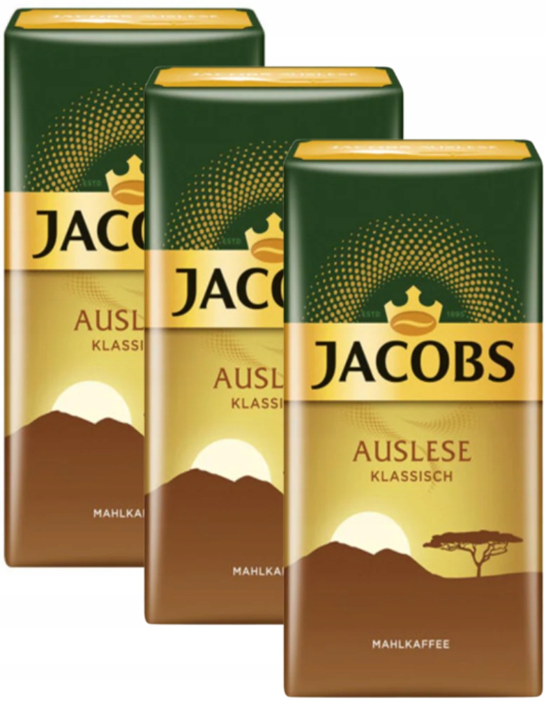 Levně Jacobs Auslese Classic mletá káva 3x500 g
