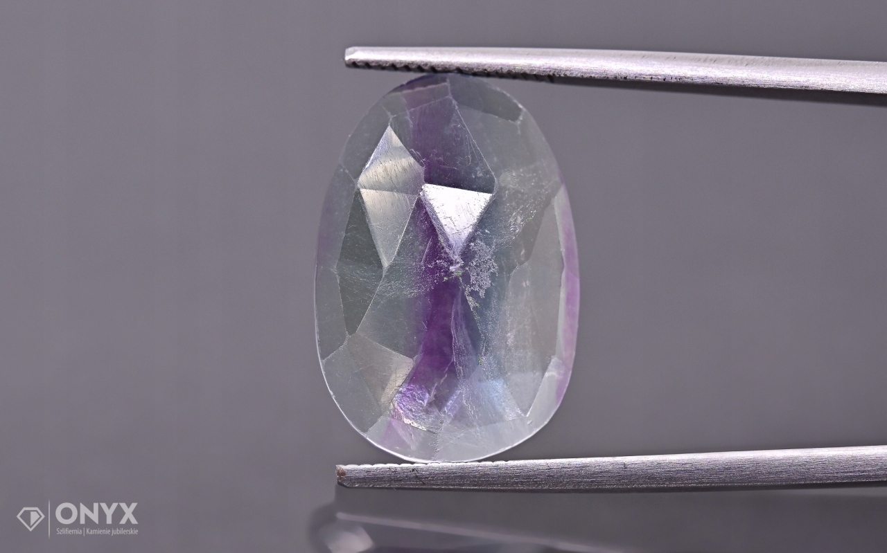 Fluorit fazetovaná nepravidelná rozeta 18x12,5 mm