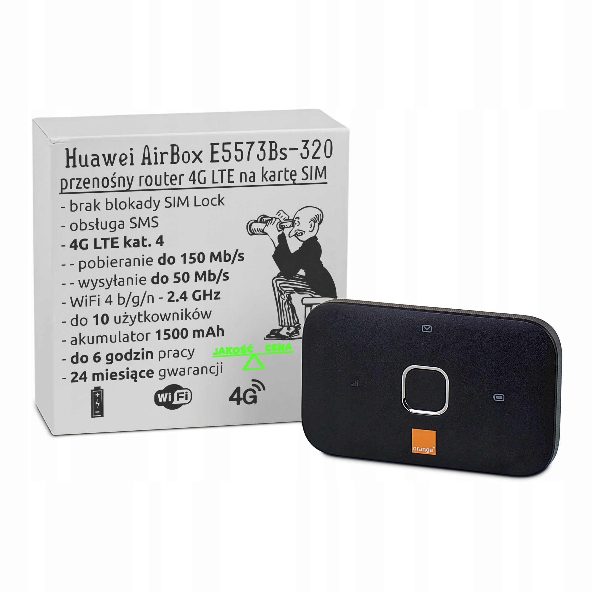 Мобильный маршрутизатор LTE 4G Huawei E5573s-320