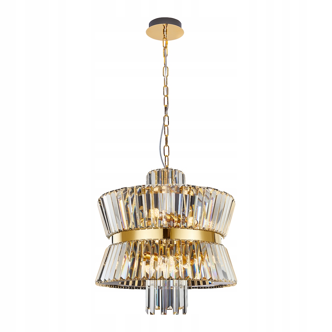 MiLAGRO Żyrandol Aurelia Gold 12Xe14 Lampa Oświetlenie Wnętrza Design