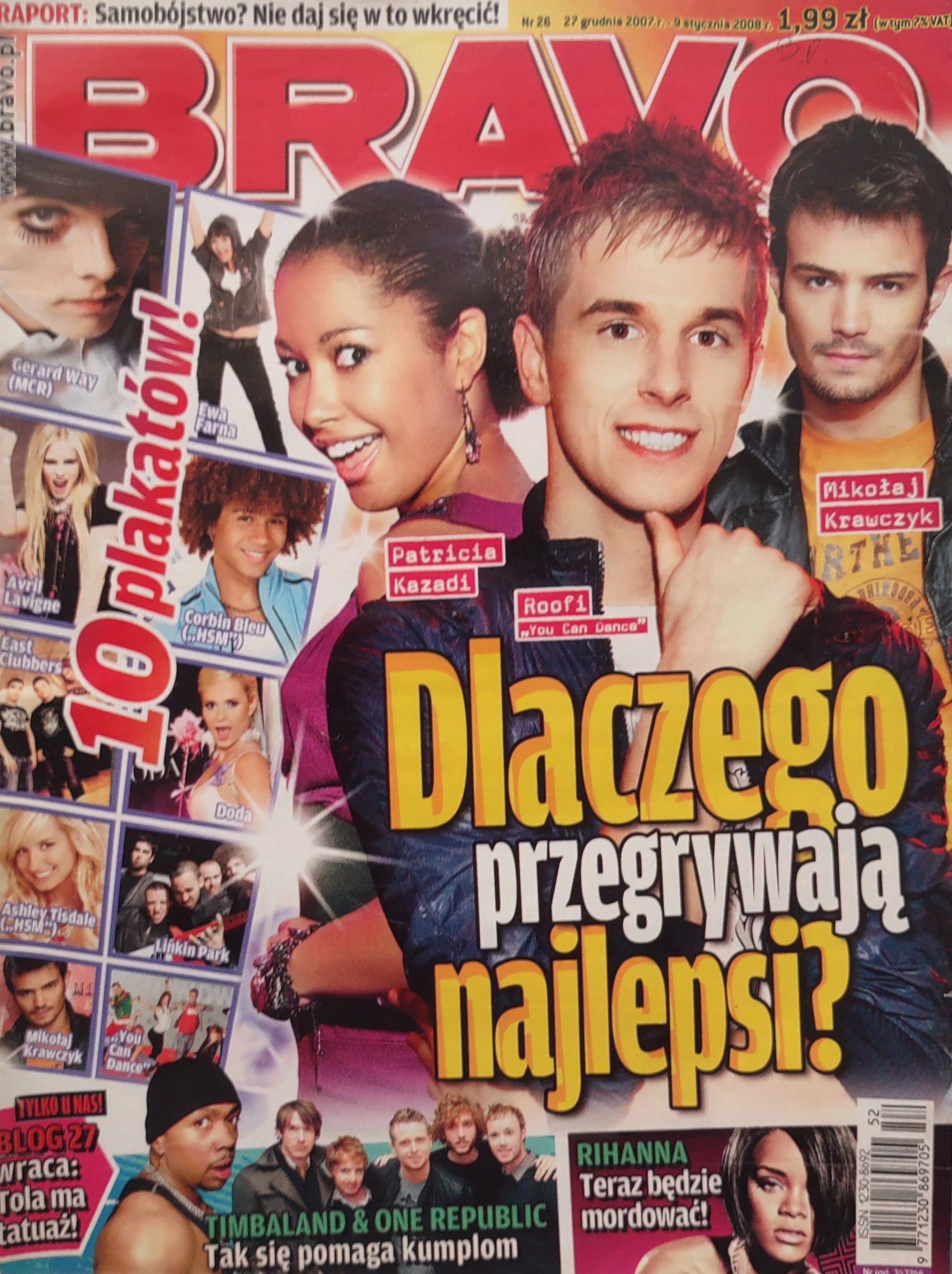 Bravo 26 2007 brak plakatów i dodatków