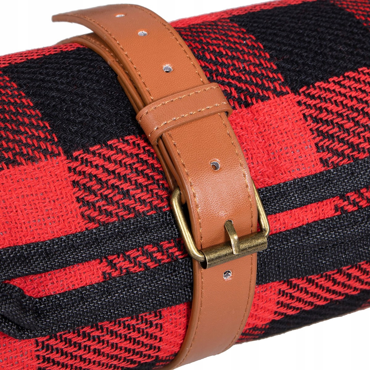 KOC PIKNIKOWY PLAŻOWY RETRO 200x150cm MATA IZOLACJA KRATA WODOODPORNY PLAŻA Cechy dodatkowe izolowany spód uchwyt do przenoszenia zapięcie