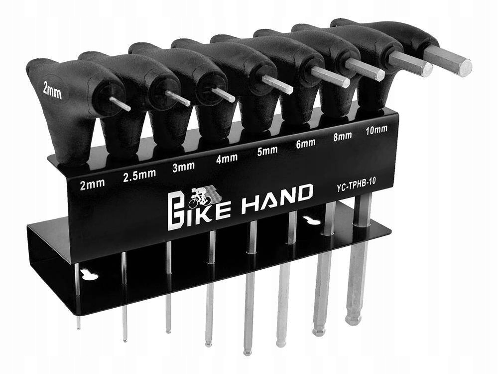 Klucz klucze imbusowe imbus typu T Bike Hand YC-TPHB-10 stojak