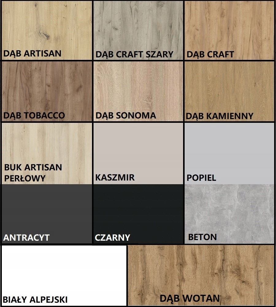 BLAT DO STOŁU 100x80 cm PÓŁKA KASZMIR 5981 płyta meblowa formatka Marka Twogu