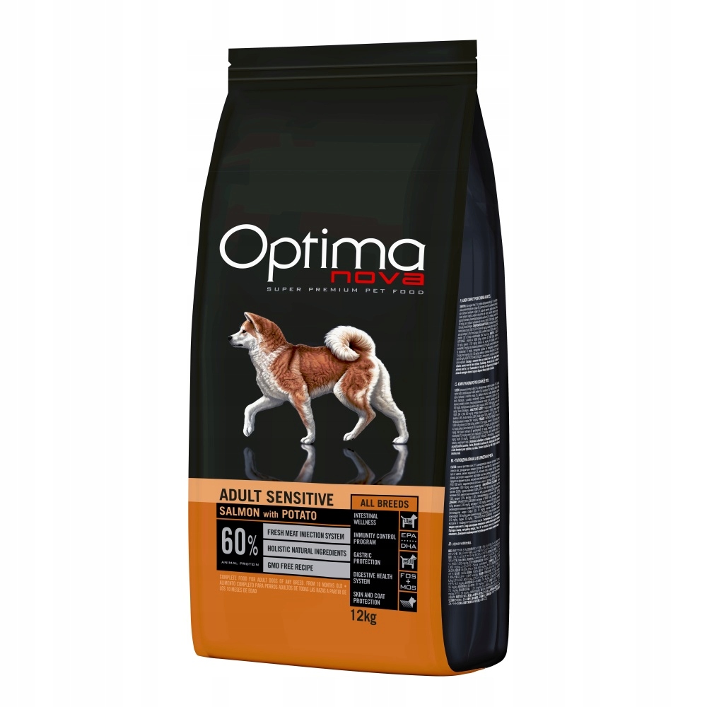 Levně Optima Nova Dog Gf Adult Sensitive Salmon&Potato 12kg