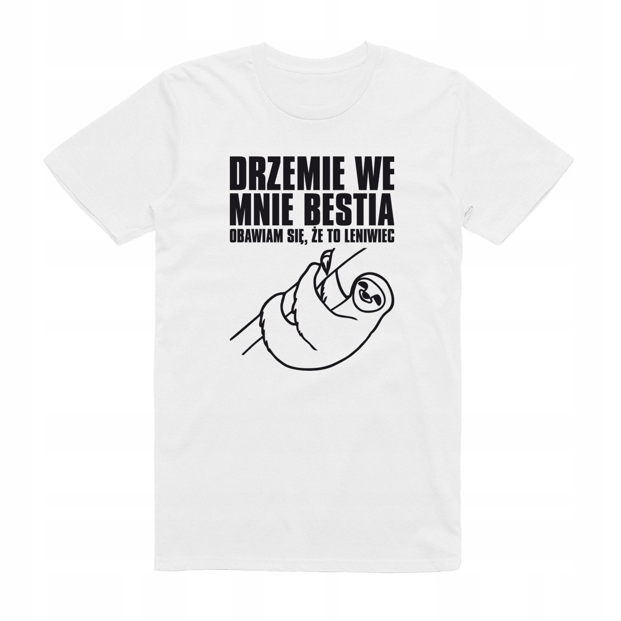 

M - Koszulka T-shirt Leniwiec Bestia Śmieszna