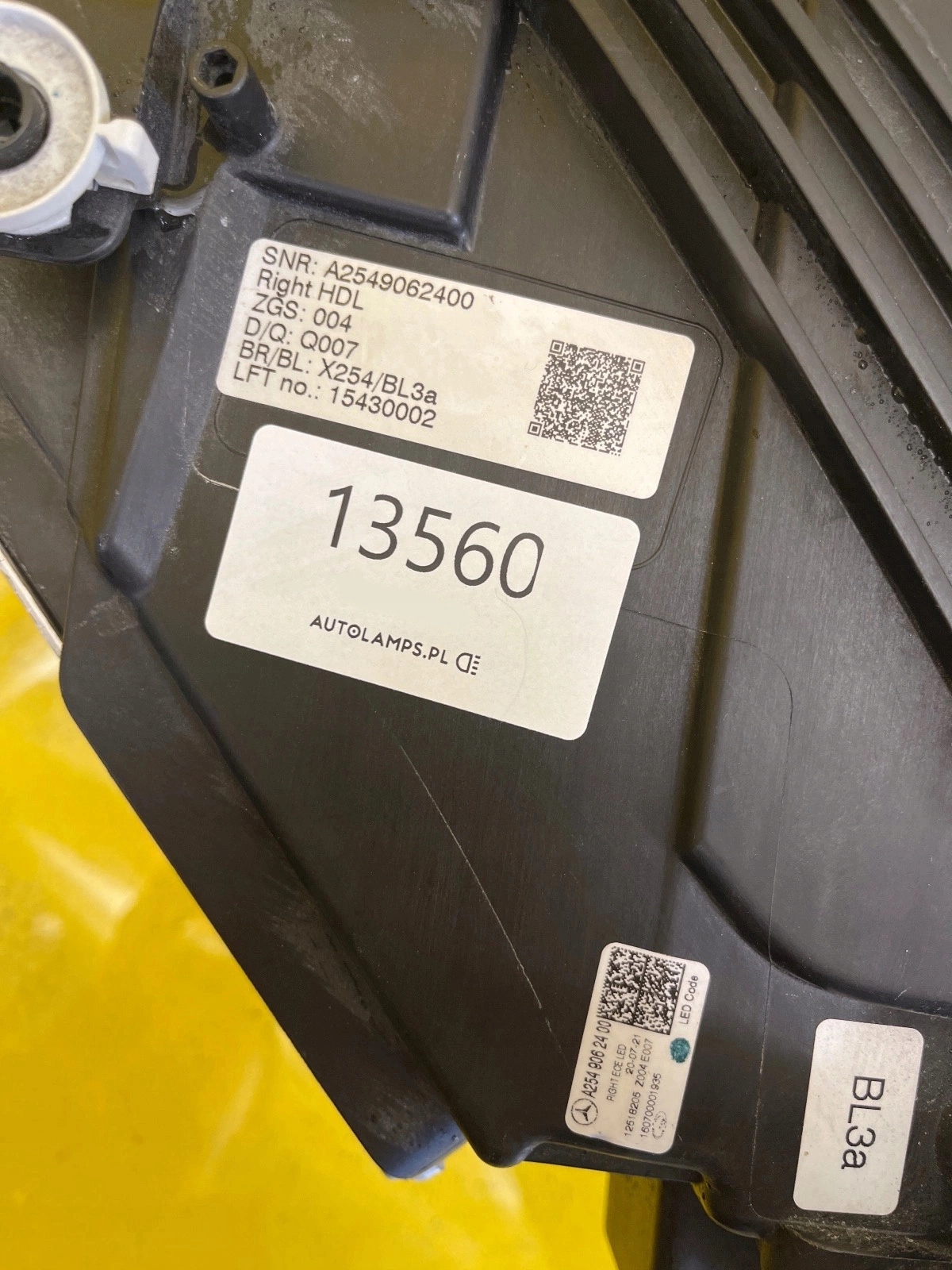 Licht rechts Mercedes LED DIGITAL LIGHT A2549062400