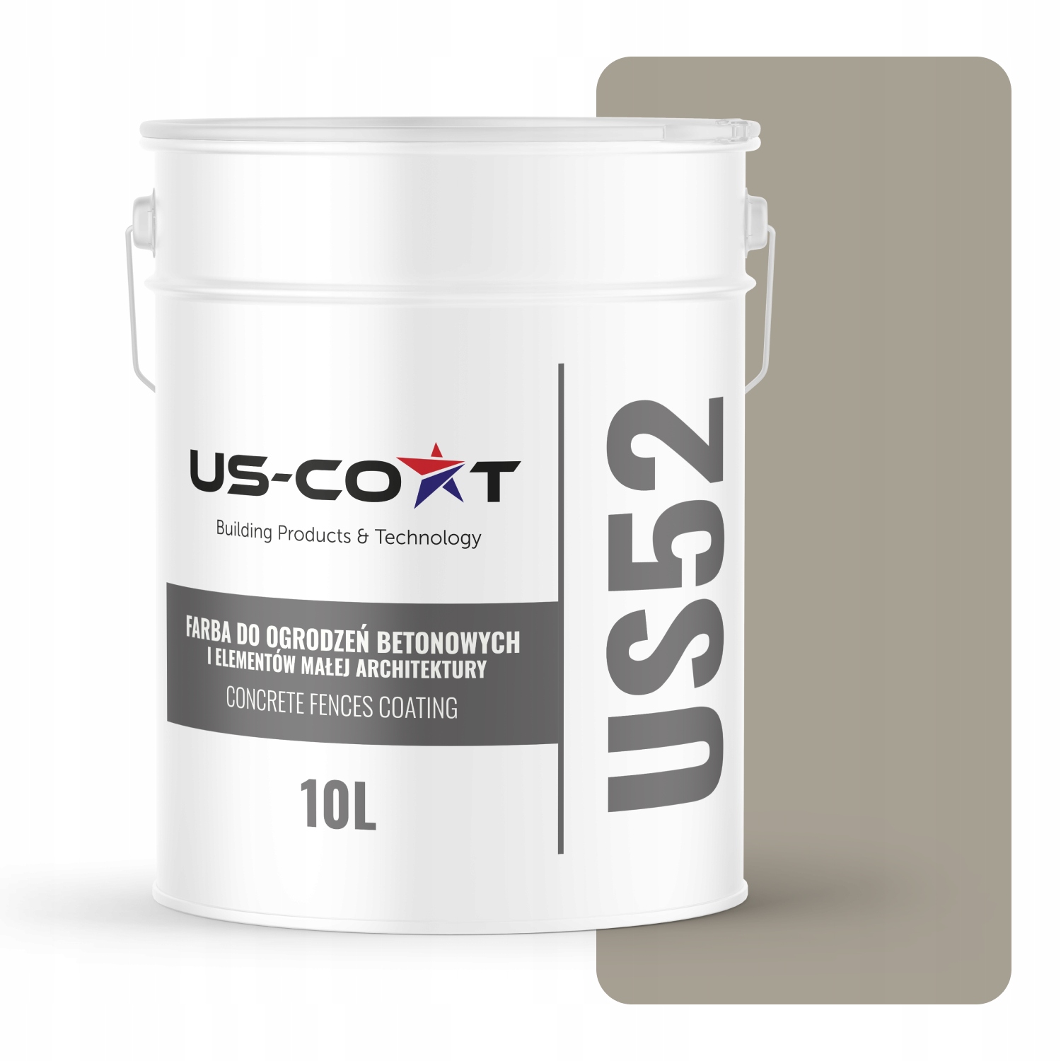 Farba Na Betón Na Maľovanie Plotov Betónová Šedá Teplá F293 10L