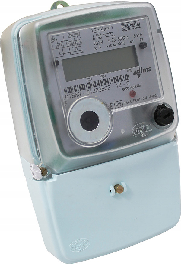 

Licznik Prądu Energii 1F Podlicznik Elektroniczny