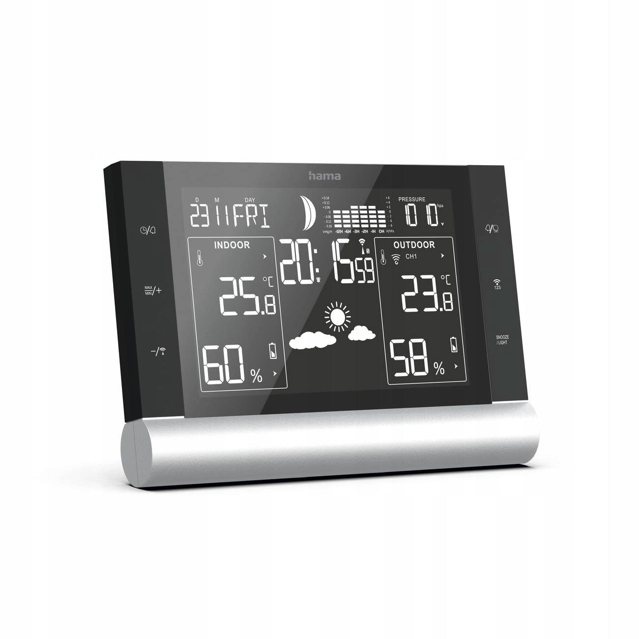 Meteorologická stanica Black Line Plus čierna