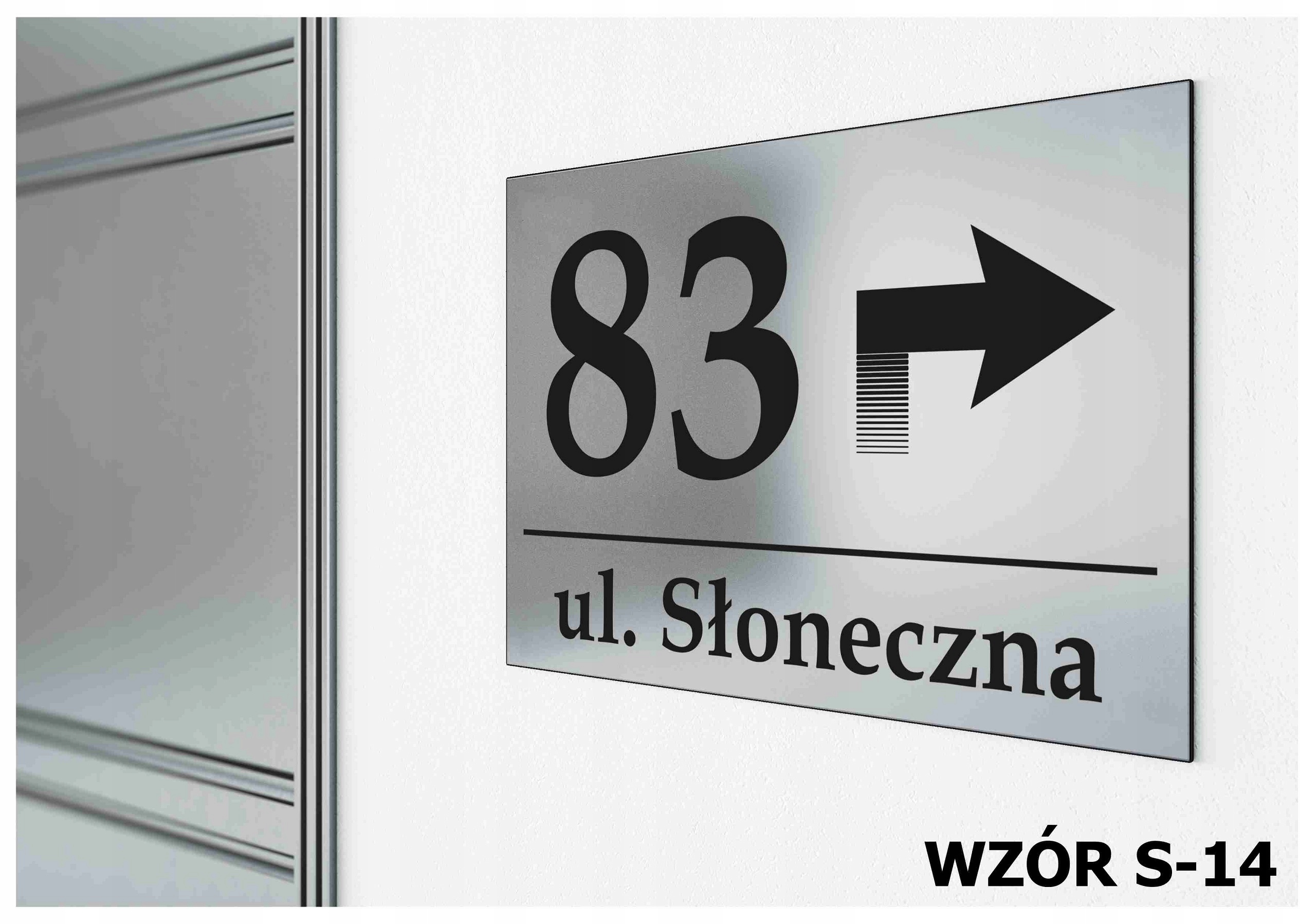 Tabliczka Tablica ADRESOWA ALUMINIUM Nr DOMU 20x30