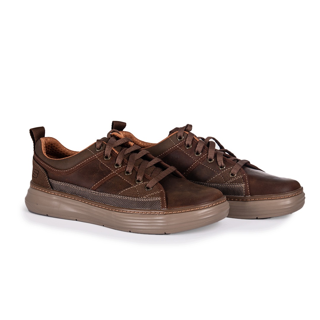 Pánské polobotky Skechers 43 Hnědá Čokoládová