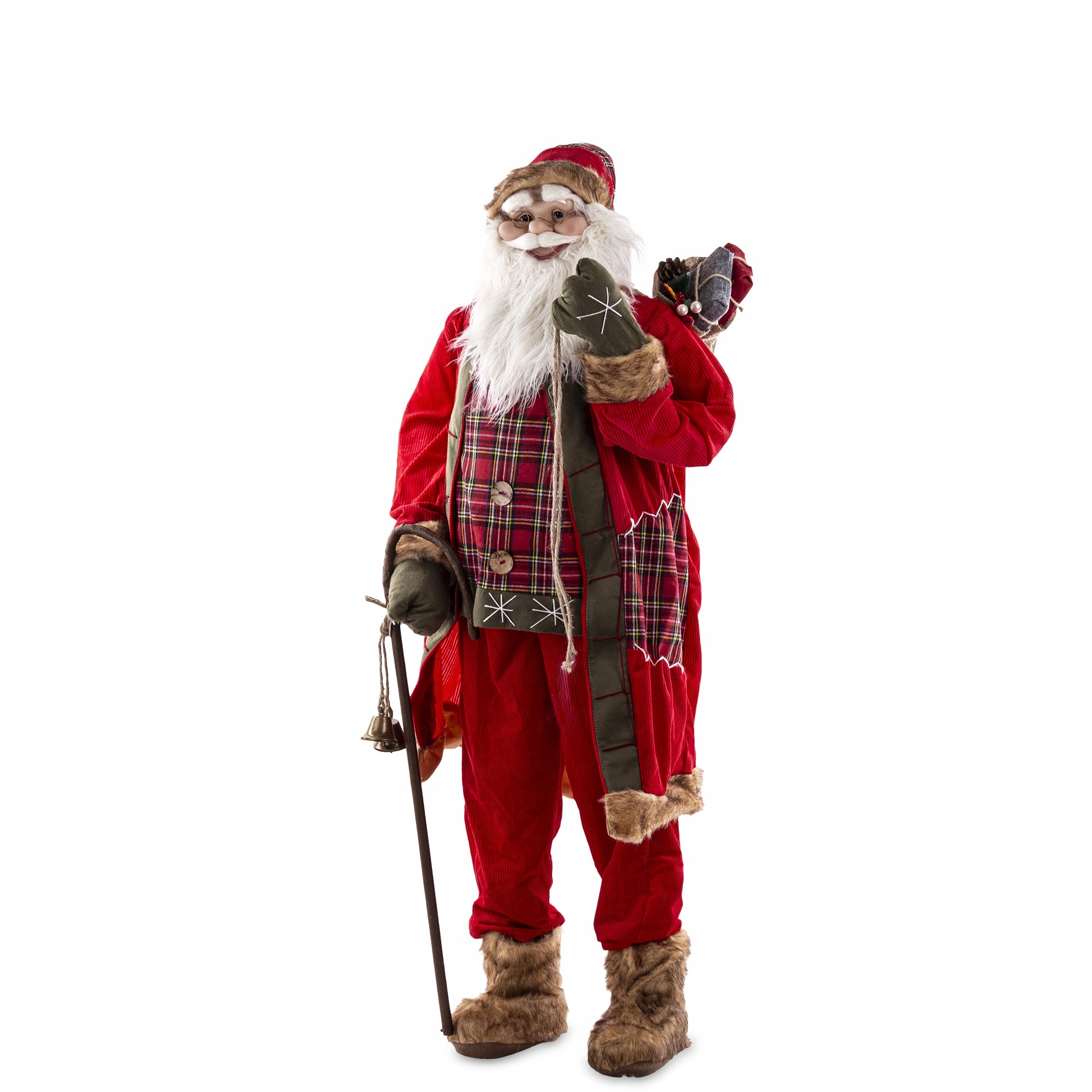 Dekorácia Figurka socha Svätý Mikuláš ozdoba na Sviatky v čiapke dom záhrada