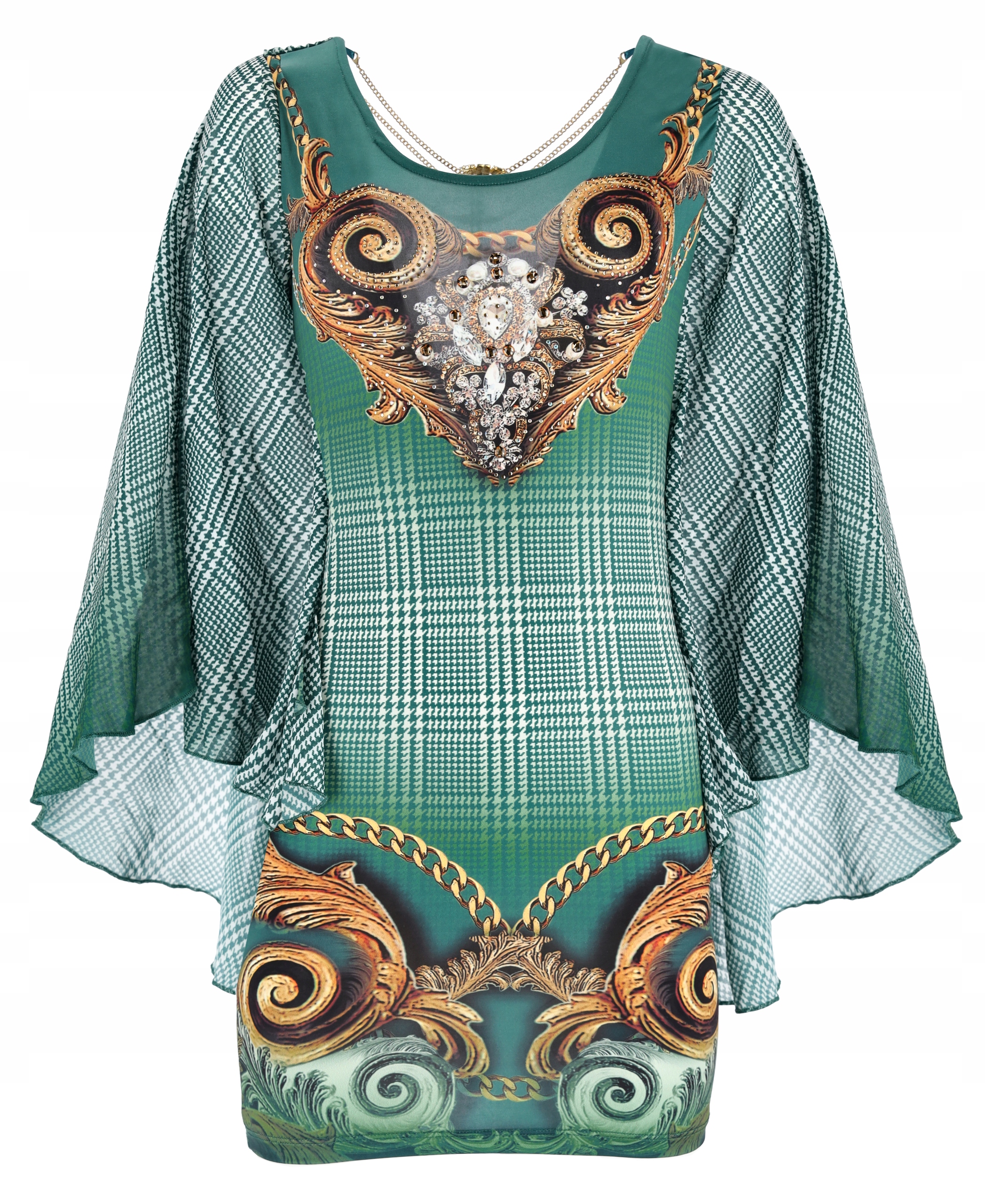 Dámská Šaty v nadměrném stylu s potiskem