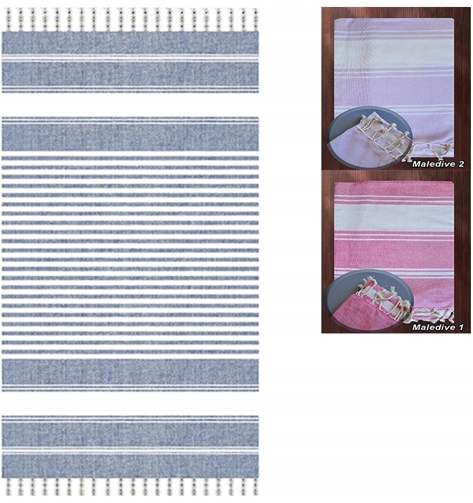 RĘCZNIK KĄPIELOWY FOUTA CHUSTA PLAŻOWA PAREO BASEN Skład materiałowy BAWEŁNA