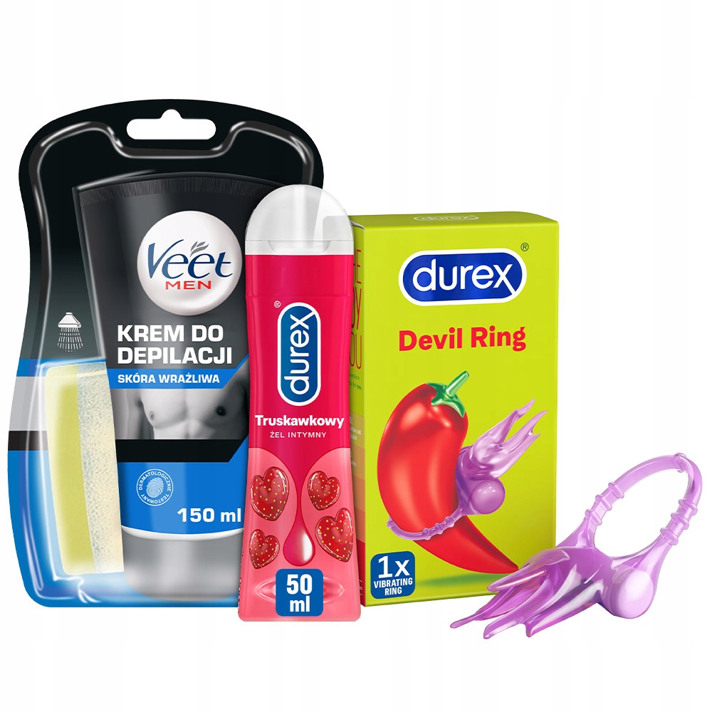 

Veet Men+durex Nakładka wibrująca Devil Ring Żel