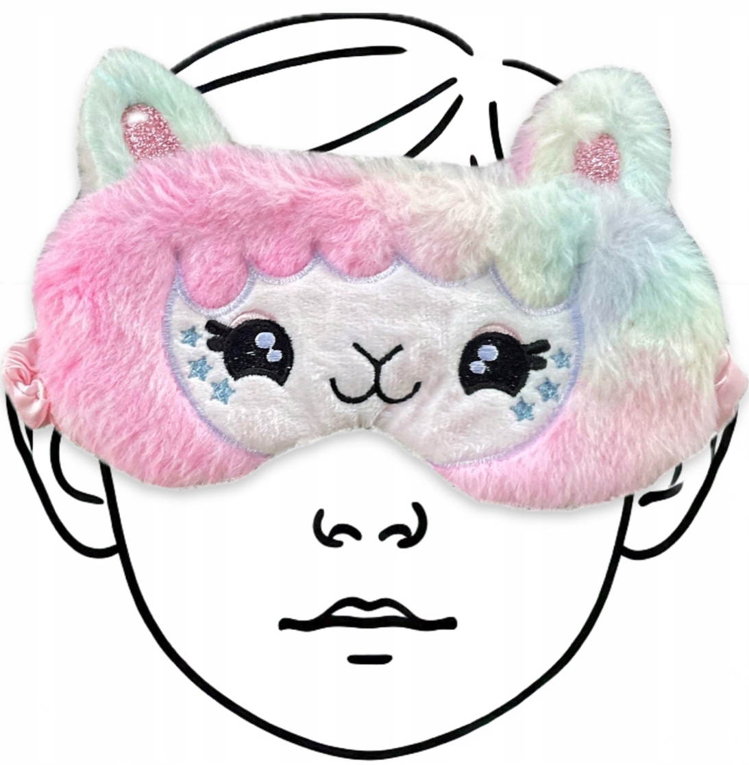 OPASKA NA OCZY MASKA DO SPANIA SNU RELAKSU owca OLDMAN owieczka NA GUMCE Marka Oldman