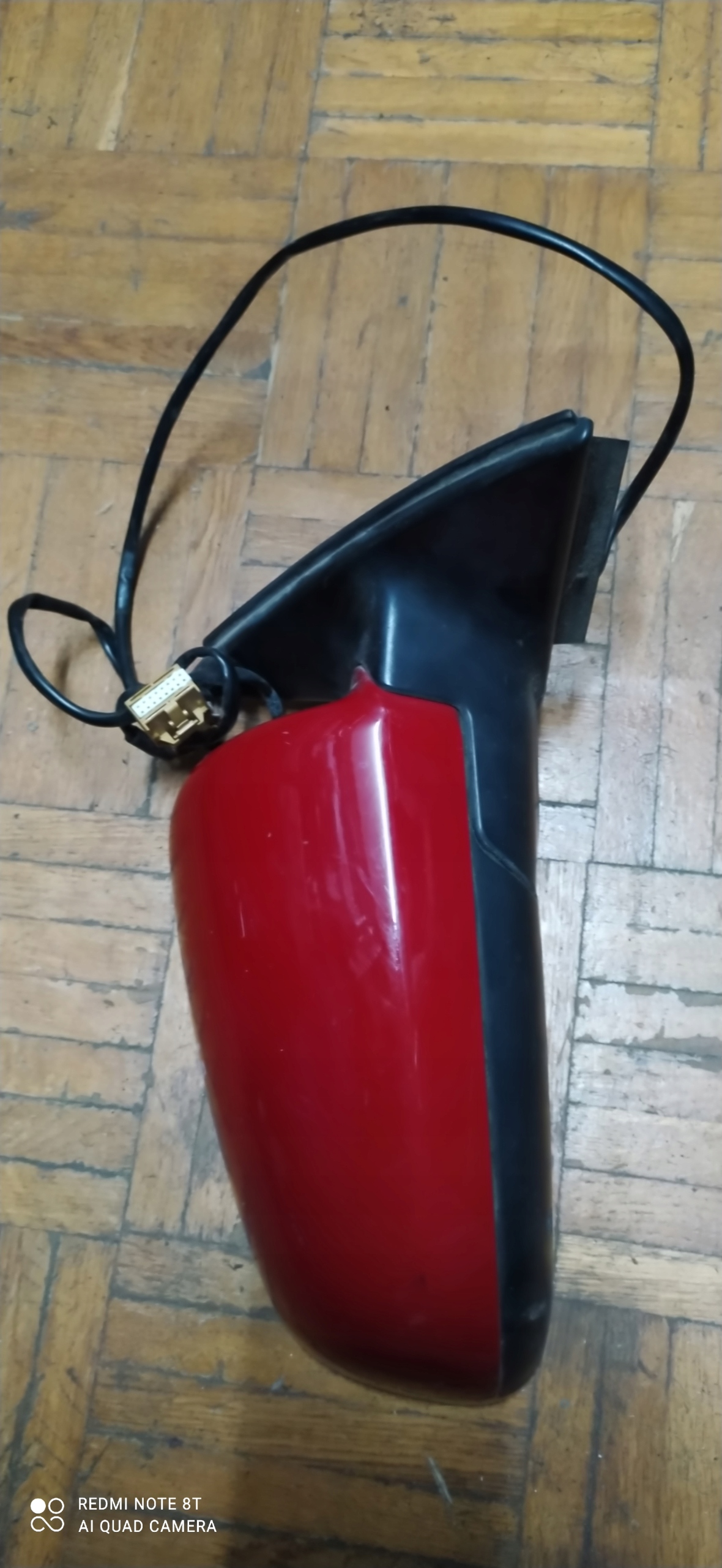 AUDI OE 010681 mirror right A4 B6 red