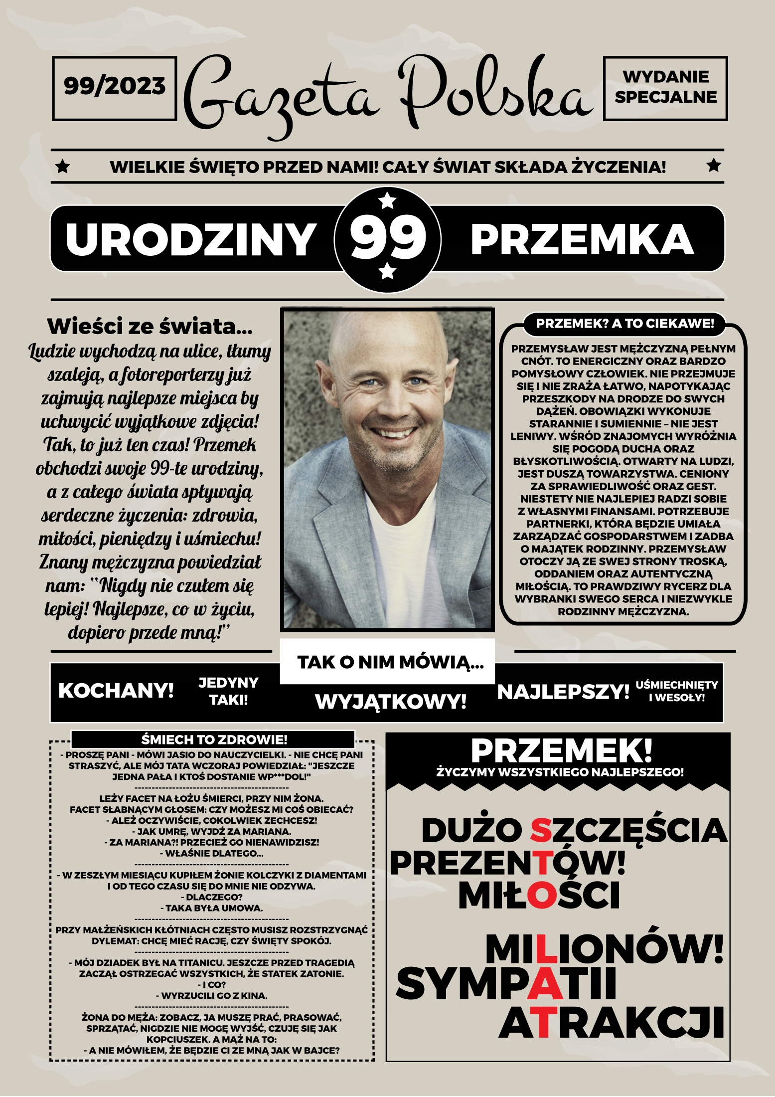 

1-99 Urodziny Dla Faceta Gazeta