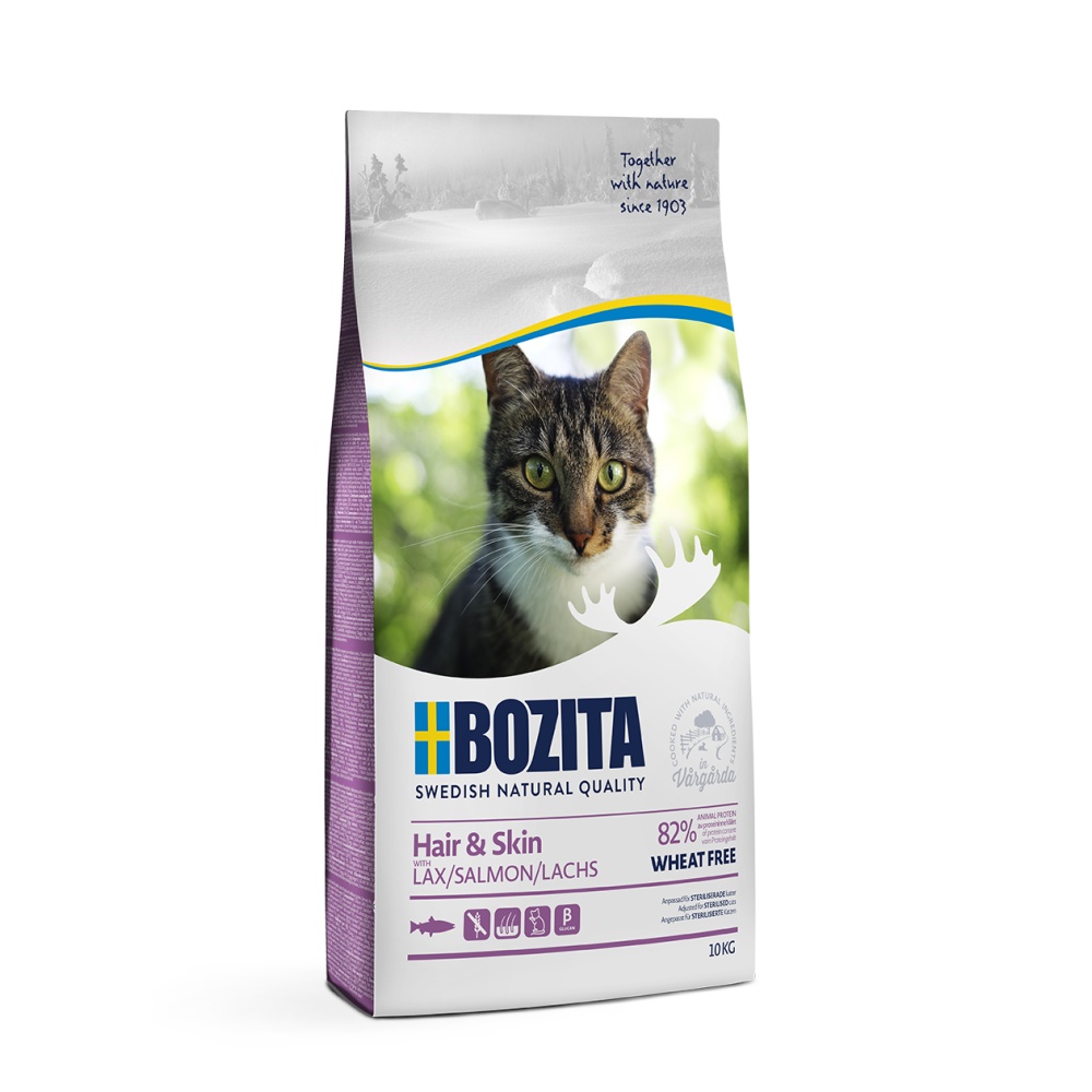 Levně Bozita Cat Hair &amp; Skin 10 kg