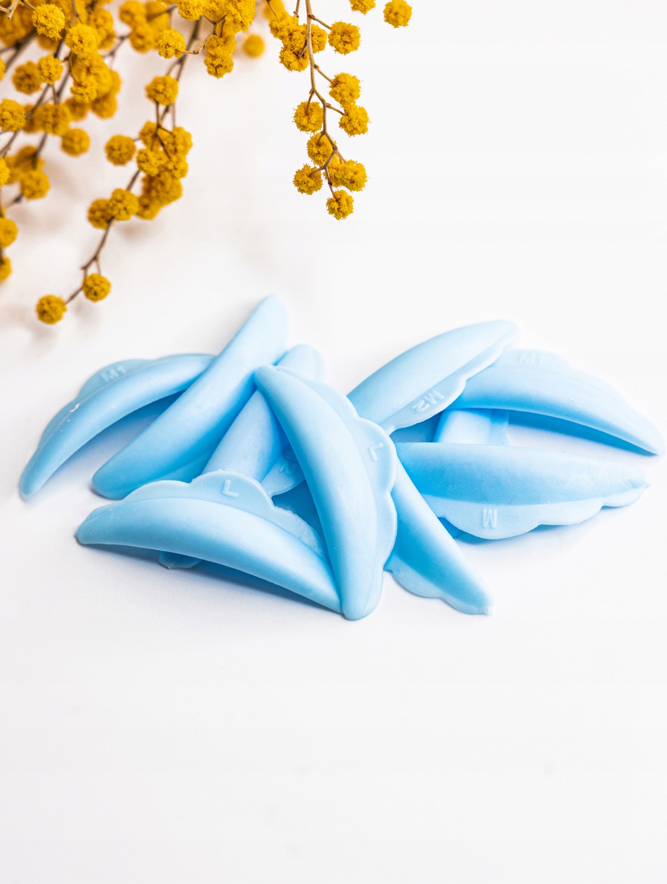 WAŁECZKI SILIKONOWE DO LIFTINGU I LAMINACJI RZĘS 5 par NIEBIESKIE Stan opakowania oryginalne