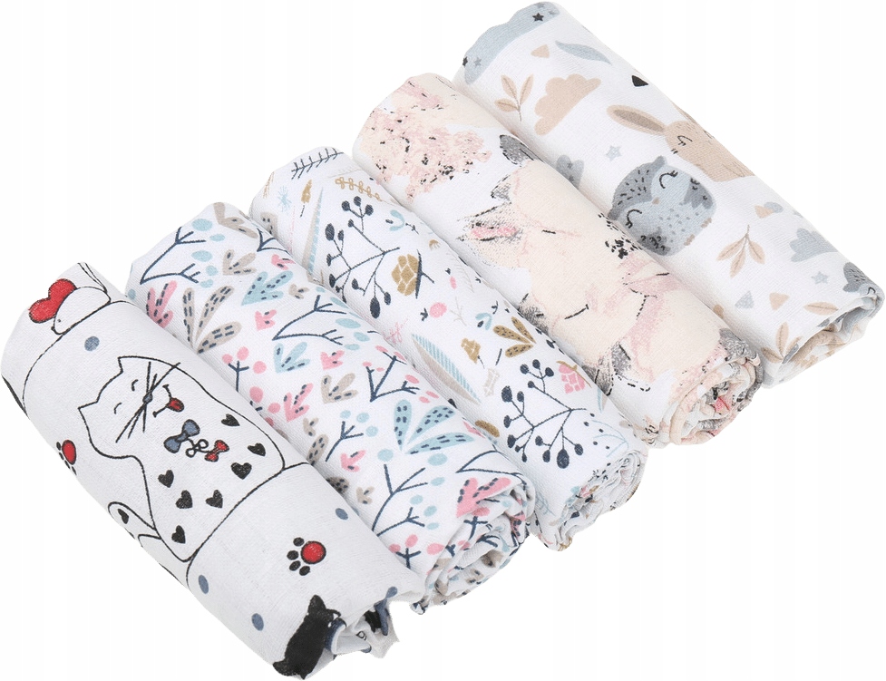 BABYMAM PIELUCHY PIELUSZKI TETROWE BAWEŁNA 100% ZESTAW 5szt Rodzaj tetrowa