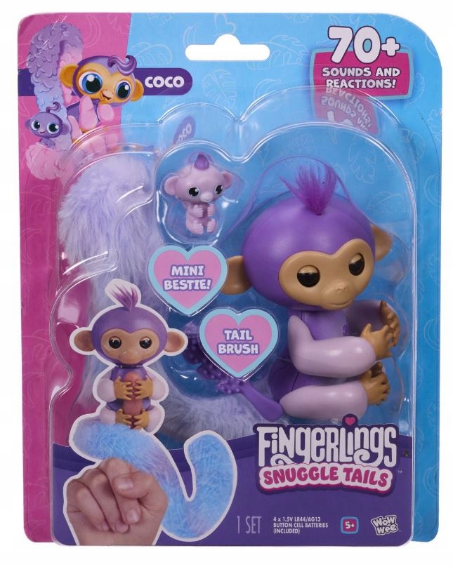 Fingerlings Interaktywna małpka na palec Coco 3241